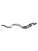 Lion of Judah Hand Painted Kudu Shofar - Silver