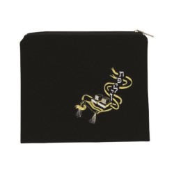 Dark Blue Velvet Tefillin Bag Embroidere... | Tefillin Bags & Carriers