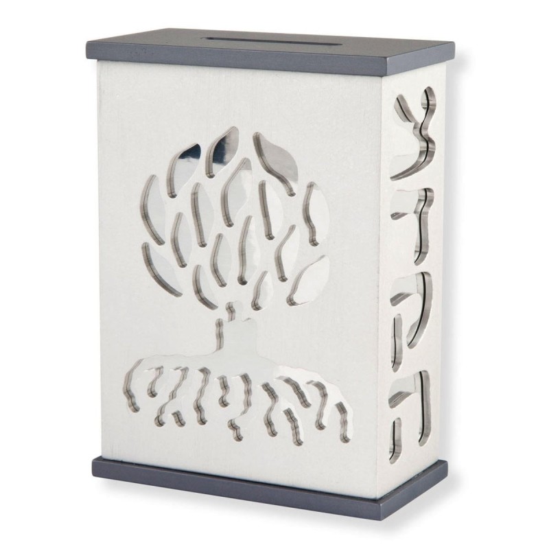 Tree of Life Tzedakah (Charity) Box - Variety of Colors. Agayof Design