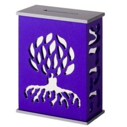 Tree of Life Tzedakah (Charity) Box - Variety of Colors. Agayof Design