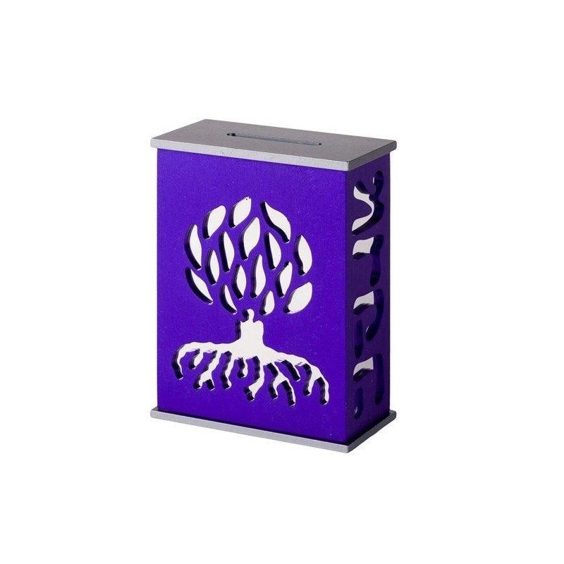 Tree of Life Tzedakah (Charity) Box - Variety of Colors. Agayof Design