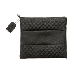 Faux Leather Tefillin Bag Diamond Design Da... | Talit & Tefillin Bags
