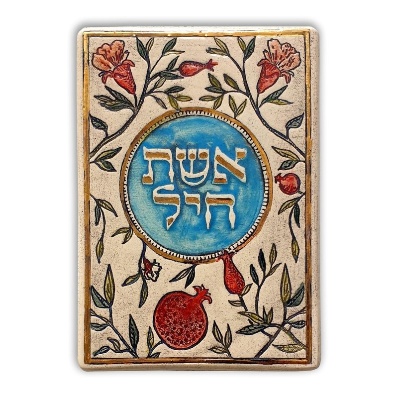 Art in Clay Handmade Woman of Valor Plaque Wall Hanging