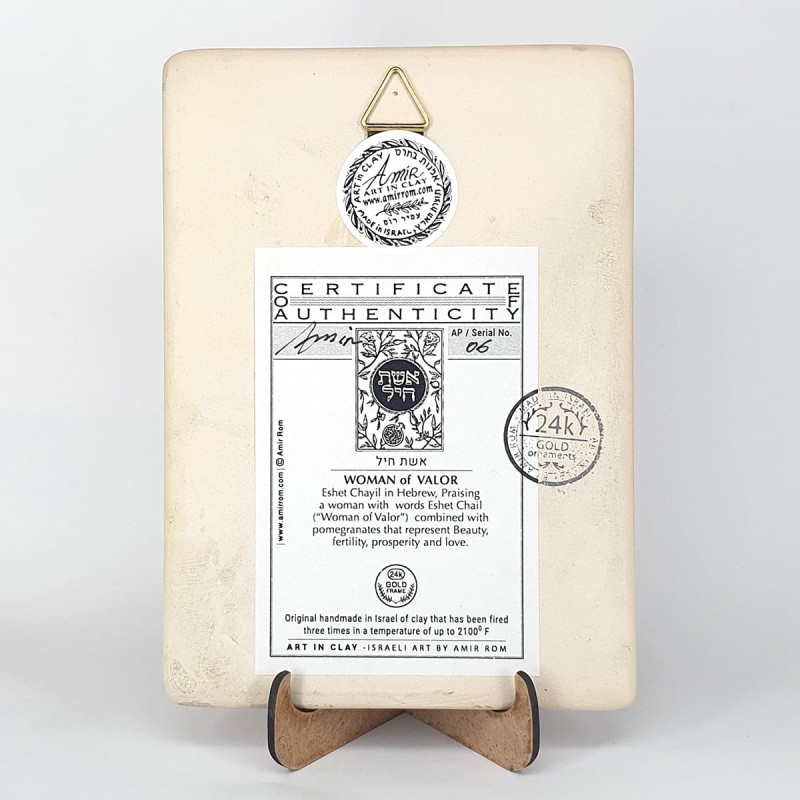 Art in Clay Handmade Woman of Valor Plaque Wall Hanging