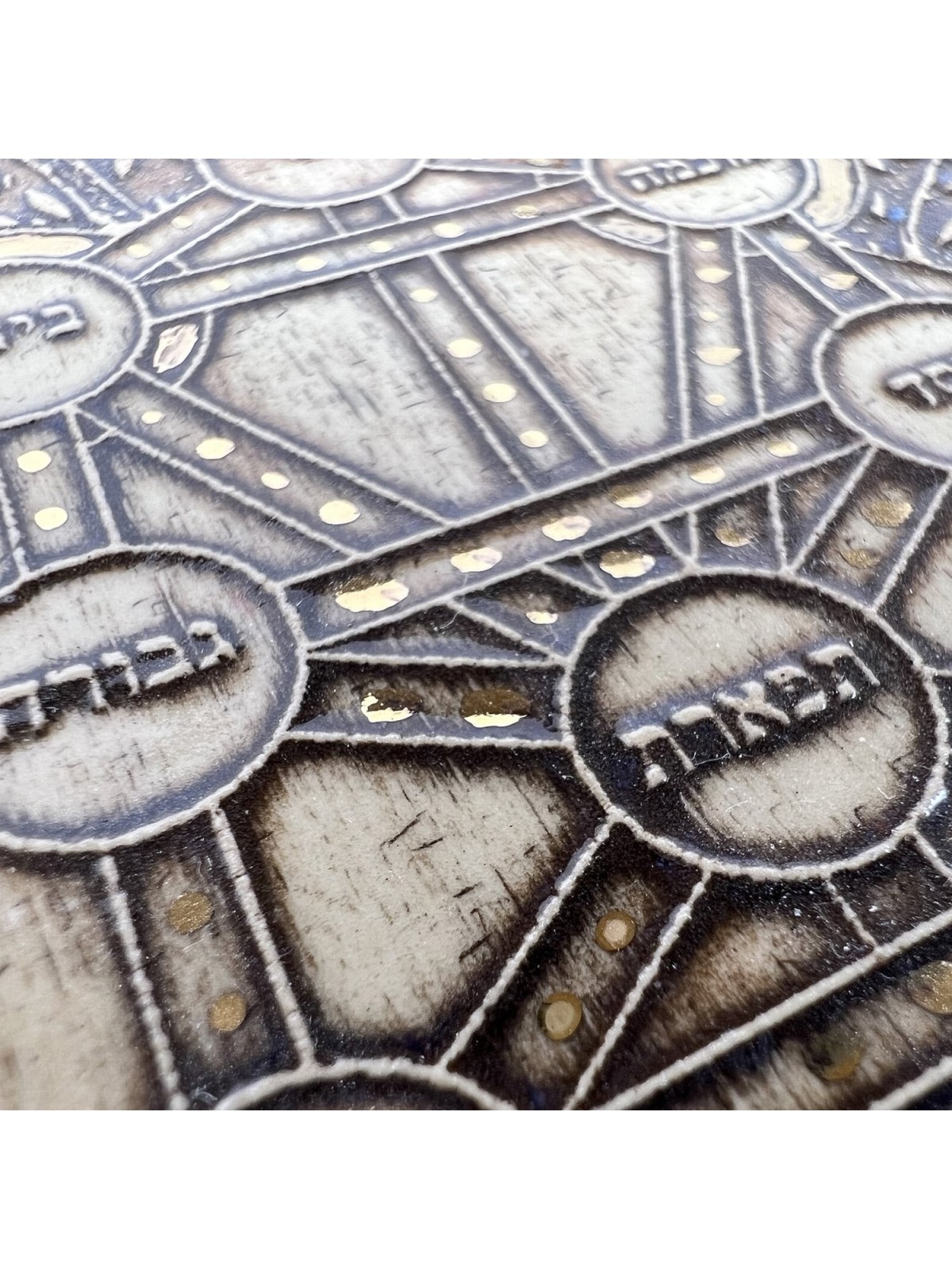 Art in Clay Handmade Kabbalah Tree of Life Ceramic Plaque Wall Hanging