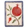 Art in Clay Limited Edition Handmade Ceramic Pomegranate Plaque Wall H