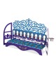 Dorit Judaica Metal Hanukkah Menorah With Refined Design and Pomegrana