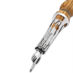 Rafael Jewelry Tree of Life Wooden Torah Pointer with 925 Sterling Sil