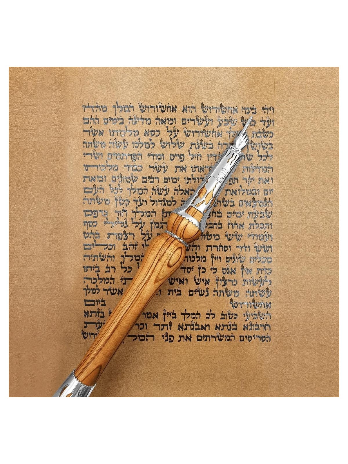 Rafael Jewelry Tree of Life Wooden Torah Pointer with 925 Sterling Sil