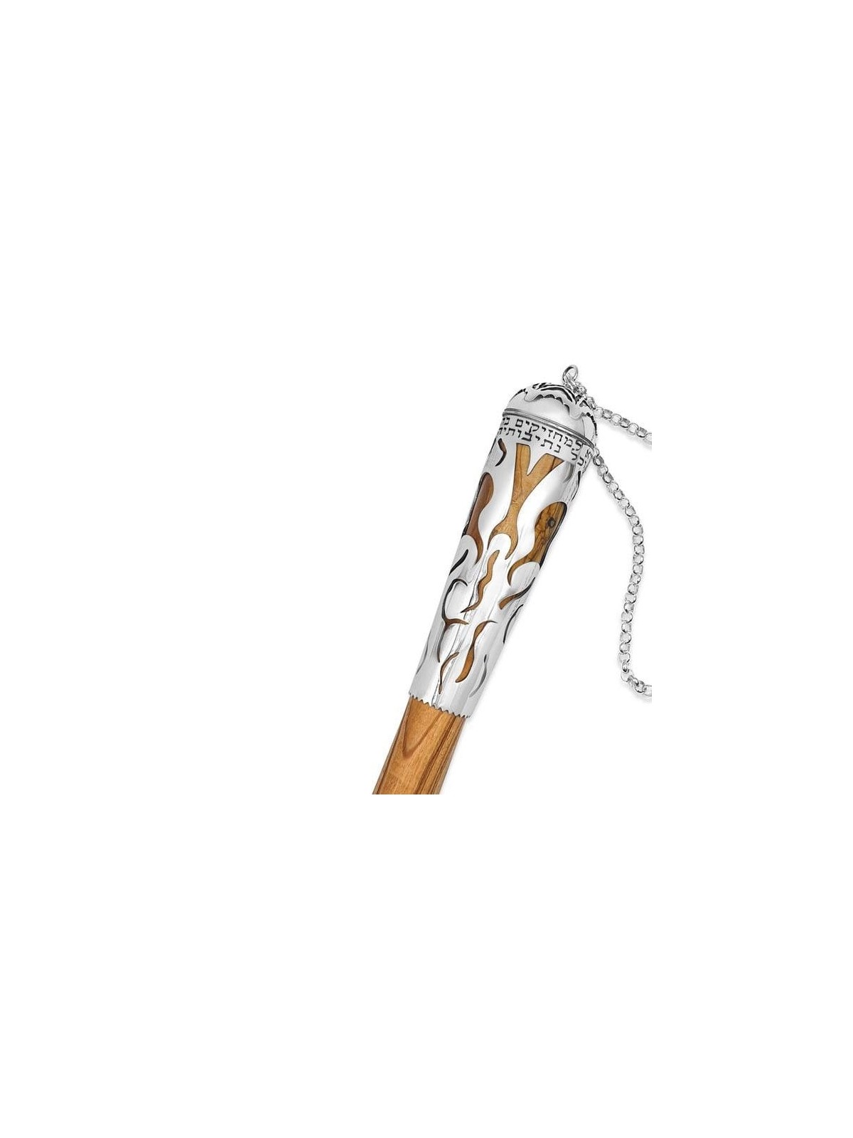 Rafael Jewelry Tree of Life Wooden Torah Pointer with 925 Sterling Sil