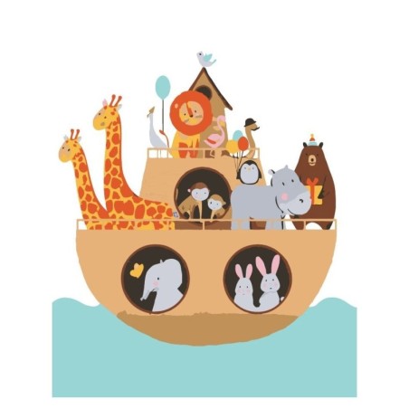 DIY Noah's Ark Paint by Numbers - Painting Kit for Kids & Adults