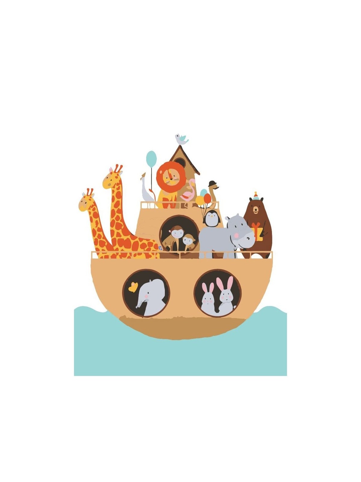 DIY Noah's Ark Paint by Numbers - Painting Kit for Kids & Adults