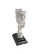 Silver-Plated and Gold-Accented Seven-Branched Menorah With Hoshen Des