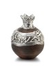 Handmade Ceramic Pomegranate with Sterling Silver and Ancient 'Jerusal