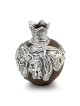 Handmade Ceramic Pomegranate with Sterling Silver and Ancient 'Jerusal