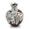 Handmade Ceramic Pomegranate with Sterling Silver and Ancient 'Jerusal