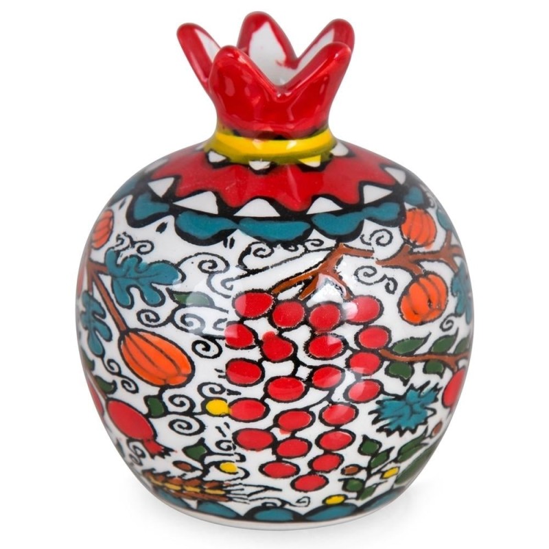 Pomegranate Ceramic with Seven Species Design. Armenian Ceramic