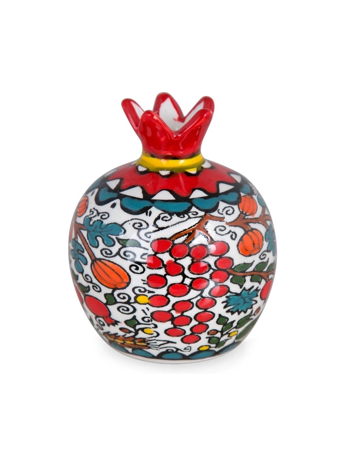Pomegranate Ceramic with Seven Species Design. Armenian Ceramic