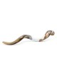 Lion of Judah Hand Painted Kudu Shofar - White