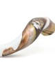 Lion of Judah Hand Painted Kudu Shofar - White