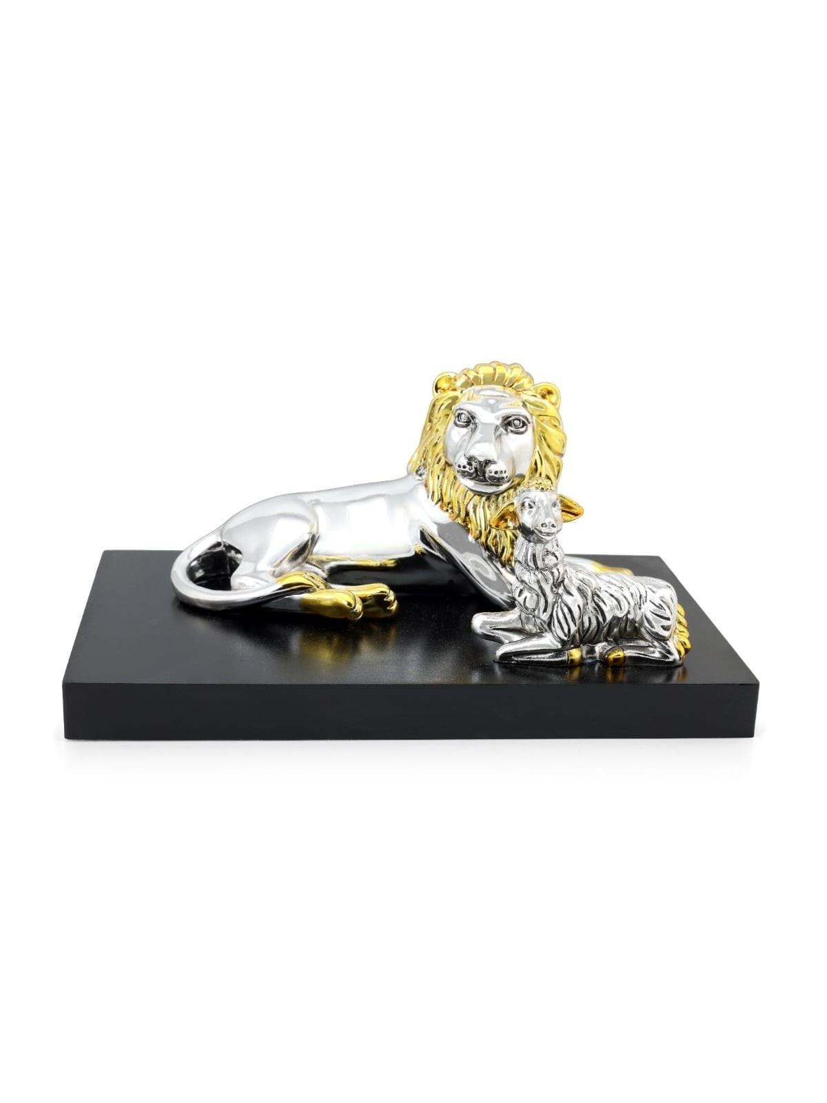 Silver Lion and Lamb Miniature