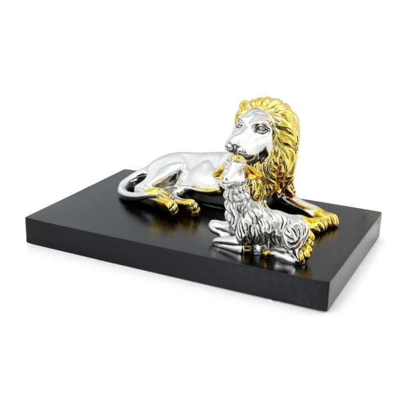 Silver Lion and Lamb Miniature