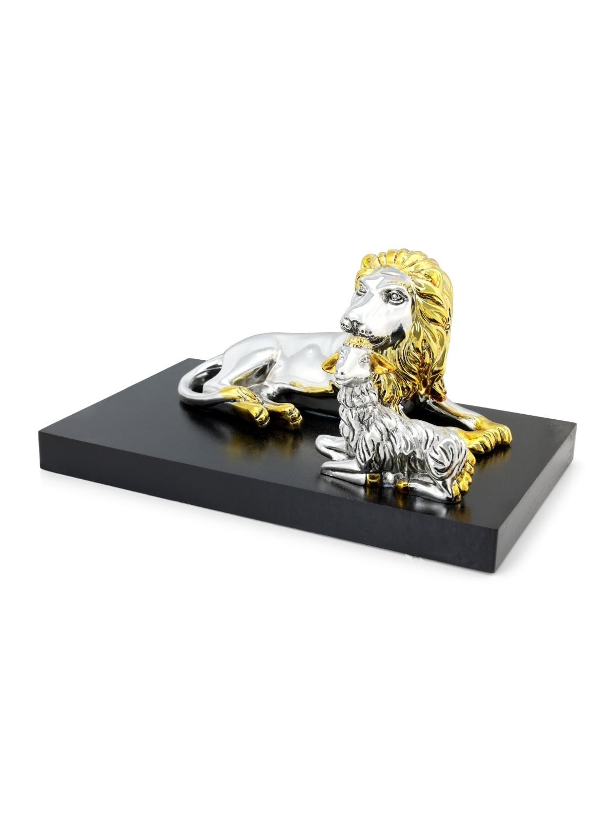 Silver Lion and Lamb Miniature