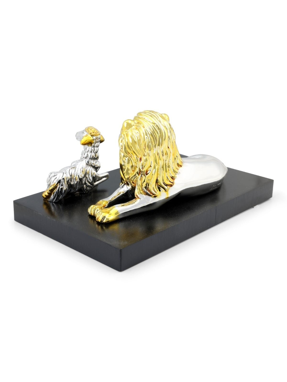 Silver Lion and Lamb Miniature