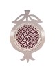 Dorit Judaica Stainless Steel Pomegranate Wall Hanging with Home Bless
