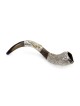 Silver-Plated 'Lion and Lamb' Kudu Shofar By Barsheshet-Ribak