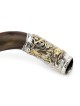 Silver-Plated 'Lion and Lamb' Kudu Shofar By Barsheshet-Ribak