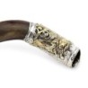 Silver-Plated 'Lion and Lamb' Kudu Shofar By Barsheshet-Ribak