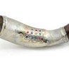 Sterling Silver Plated Yemenite Kudu Shofar - Hoshen and Menorah (Choi