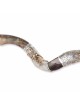 Sterling Silver Plated Yemenite Kudu Shofar - Lion of Judah (Choice of