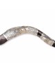 Sterling Silver Plated Yemenite Kudu Shofar - Lion of Judah (Choice of