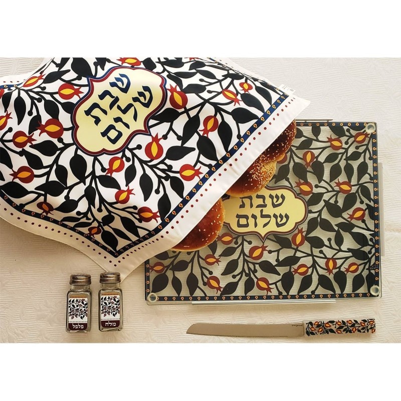 Dorit Judaica Challah Cover - Pomegranate Pattern