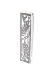 Dorit Judaica Acrylic Mezuzah Case with Laser-Cut Steel and Swarovski