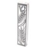 Dorit Judaica Acrylic Mezuzah Case with Laser-Cut Steel and Swarovski