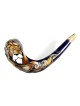 Barsheshet-Ribak Hand-Painted Shofar With Lion of Judah Design