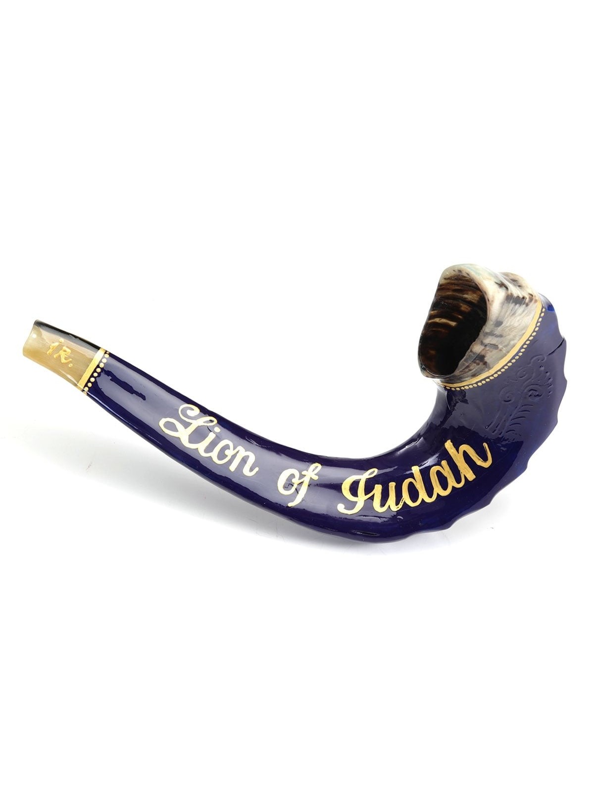 Barsheshet-Ribak Hand-Painted Shofar With Lion of Judah Design