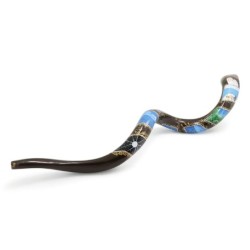 Six Days of Creation Hand Painted Kudu Shofar