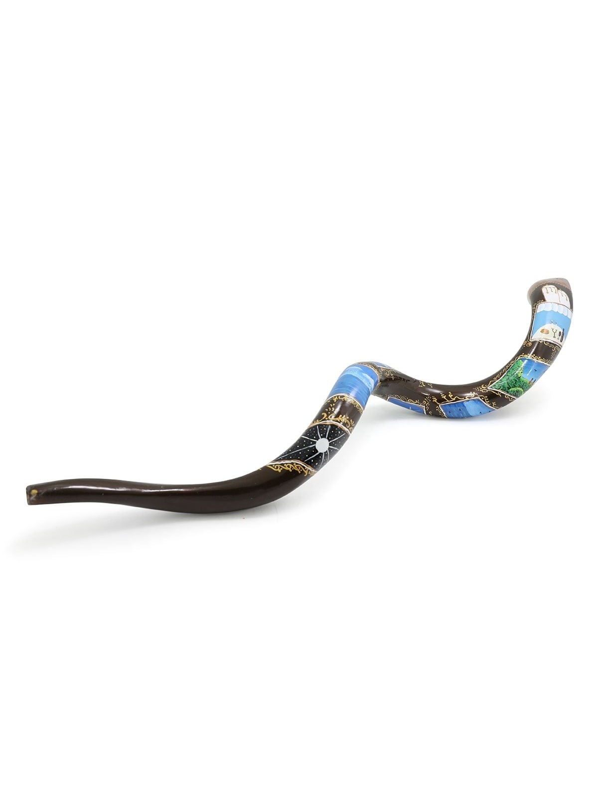 Six Days of Creation Hand Painted Kudu Shofar