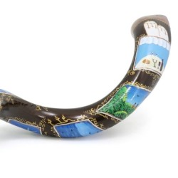 Six Days of Creation Hand Painted Kudu Shofar