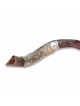 Sterling Silver Plated Yemenite Kudu Shofar - Ark of the Covenant (Cho