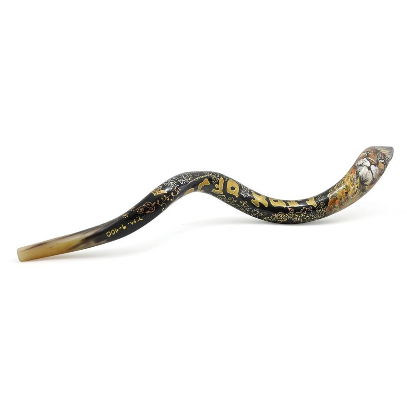 Lion of Judah Hand Painted Kudu Shofar