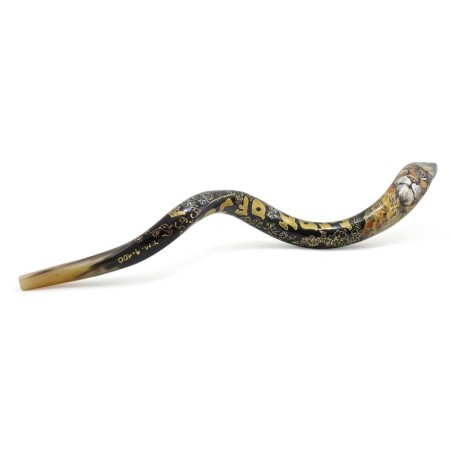 Lion of Judah Hand Painted Kudu Shofar