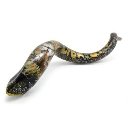 Lion of Judah Hand Painted Kudu Shofar