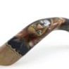 Lion of Judah Hand Painted Kudu Shofar - Black and Gold