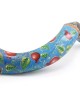 Pomegranates Jerusalem Hand Painted Kudu Shofar - Blue