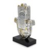 Silver Jerusalem Hamsa House Blessing (Hebrew, English or Spanish)